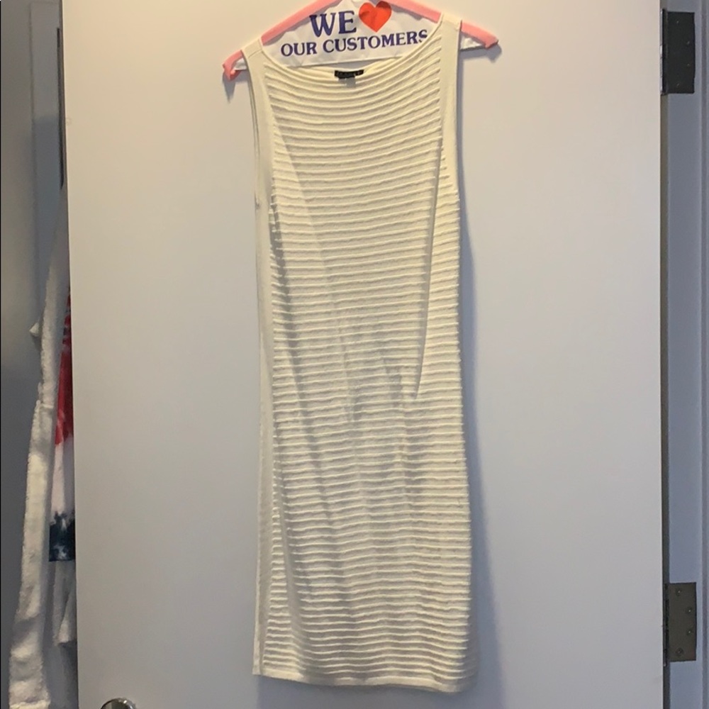Theory white knit dress